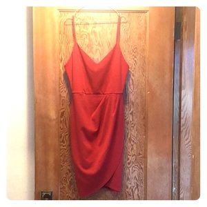 Lulus Faux Wrap Bodycon Dress Medium